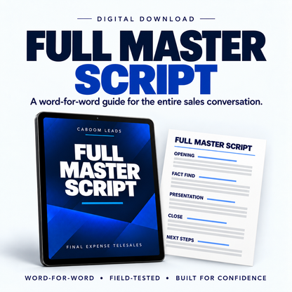 Final Expense Telesales Master System