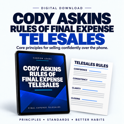 Final Expense Telesales Master System