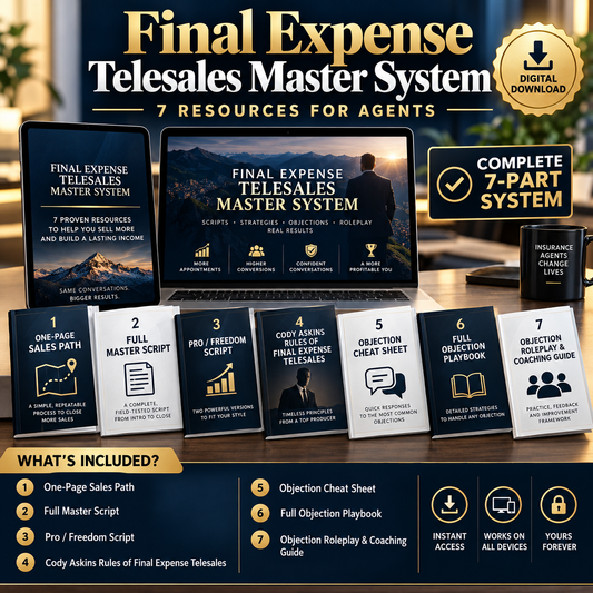 Final Expense Telesales Master System